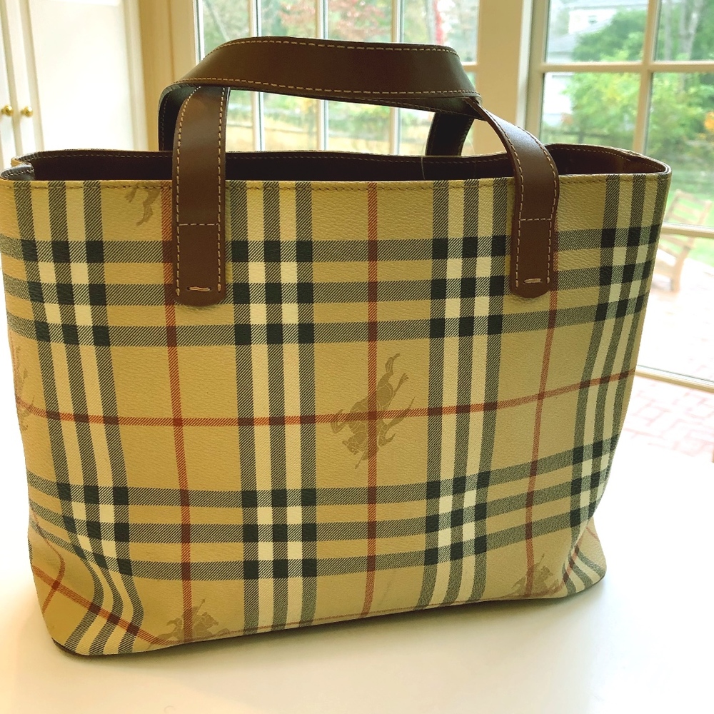 Burberry Tote Leather Nova Check